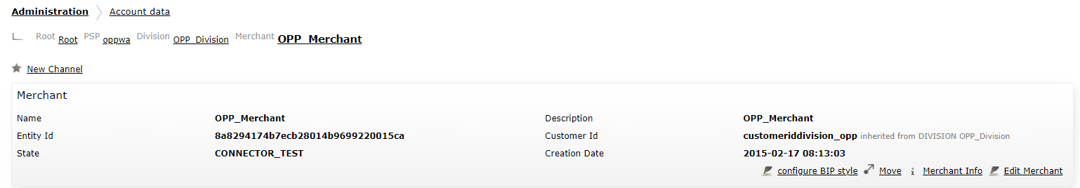 WooCommerce: Credentials from the Open Payment Platform